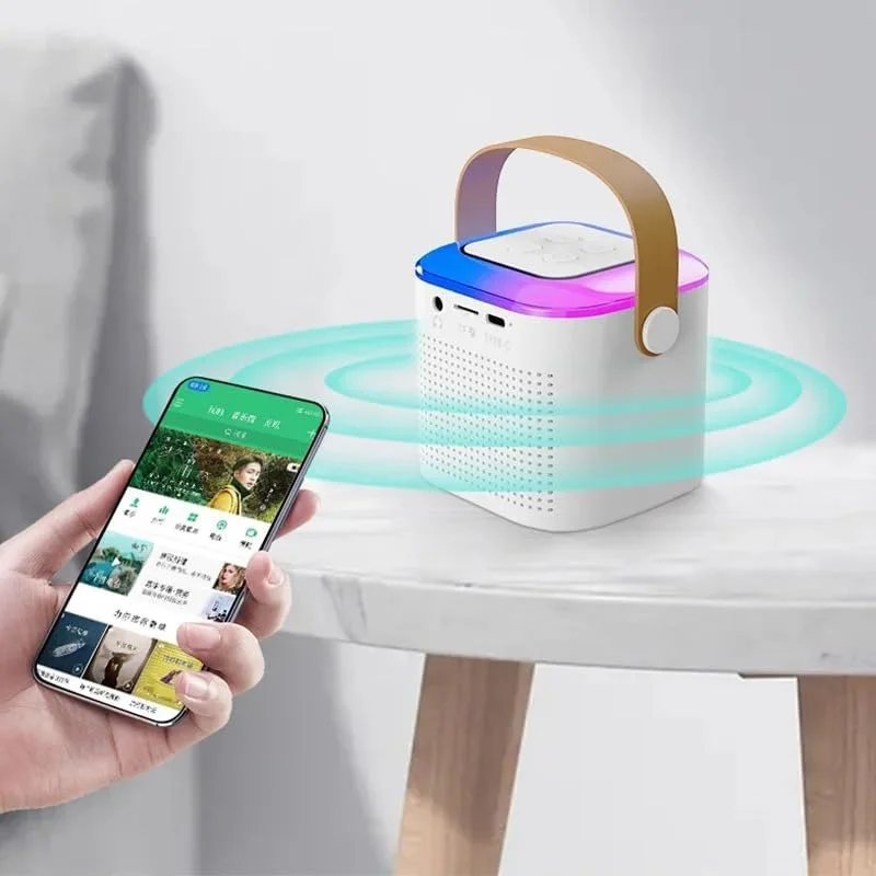دستگاه کارائوکه قابل حمل با میکروفون بلوتوث: همراه کوچک آواز شما برای تمام سنین