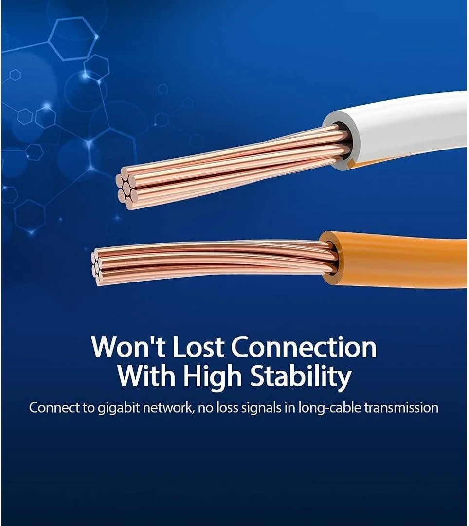کابل شبکه گرد Vention Cat 6 UTP، سرعت بالا 1000 مگابیت بر ثانیه، پهنای باند پایدار 250 مگاهرتز، مناسب برای لپ تاپ / پروژکتور / کامپیوتر، طول 1 متر، خاکستری | IBEOF