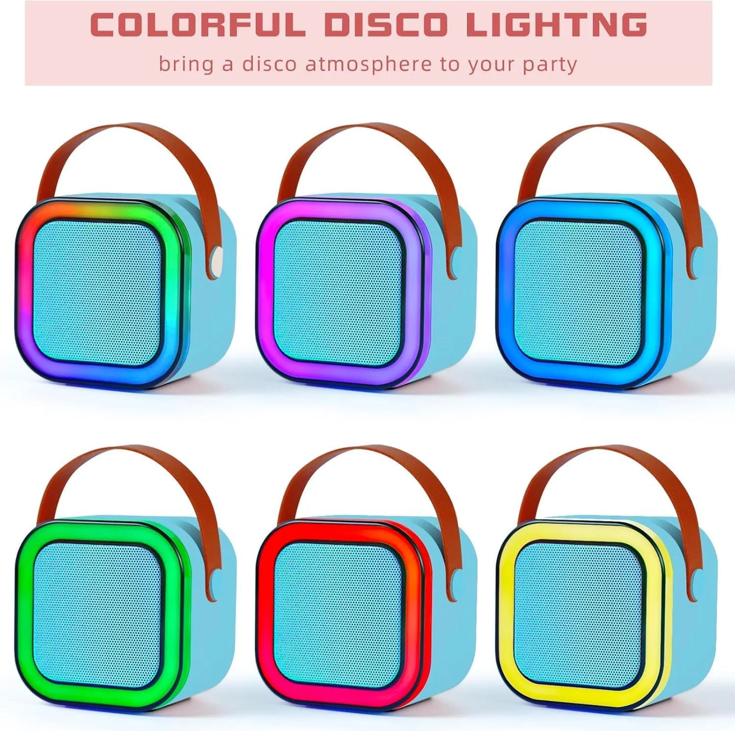 دستگاه کارائوکه قابل حمل بلوتوثی به همراه 2 میکروفون بی سیم، بهترین هدیه تولد برای مهمانی ها، جلسات، دارای قابلیت حذف صدا و اکو دستگاه کارائوکه قابل حمل بلوتوثی به همراه 2 میکروفون بی سیم، بهترین هدیه تولد برای مهمانی ها، جلسات، دارای قابلیت حذف صدا و اکو