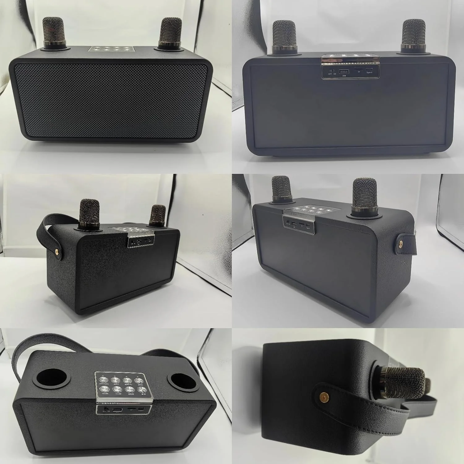 دستگاه کارائوکه، اسپیکر بلوتوث قابل حمل با 2 میکروفون بی سیم، میکروفون کارائوکه برای بزرگسالان و کودکان، سیستم PA با تنظیم اکو، پشتیبانی از Bass/FM/USB/TF برای مهمانی خانگی دستگاه کارائوکه، اسپیکر بلوتوث قابل حمل با 2 میکروفون بی سیم، میکروفون کارائوکه برای بزرگسالان و کودکان، سیستم PA با تنظیم اکو، پشتیبانی از Bass/FM/USB/TF برای مهمانی خانگی