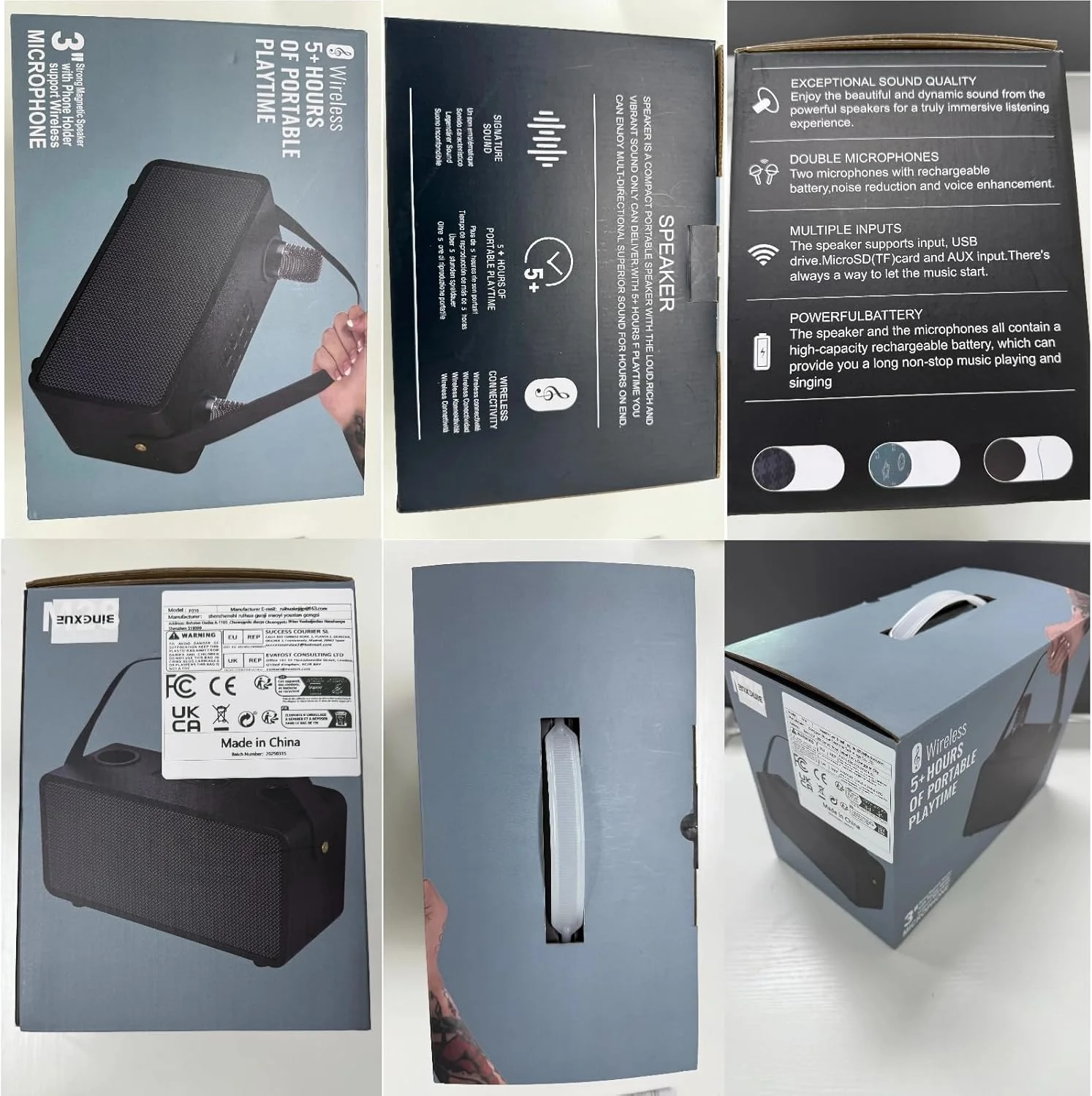 دستگاه کارائوکه، اسپیکر بلوتوث قابل حمل با 2 میکروفون بی سیم، میکروفون کارائوکه برای بزرگسالان و کودکان، سیستم PA با تنظیم اکو، پشتیبانی از Bass/FM/USB/TF برای مهمانی خانگی دستگاه کارائوکه، اسپیکر بلوتوث قابل حمل با 2 میکروفون بی سیم، میکروفون کارائوکه برای بزرگسالان و کودکان، سیستم PA با تنظیم اکو، پشتیبانی از Bass/FM/USB/TF برای مهمانی خانگی