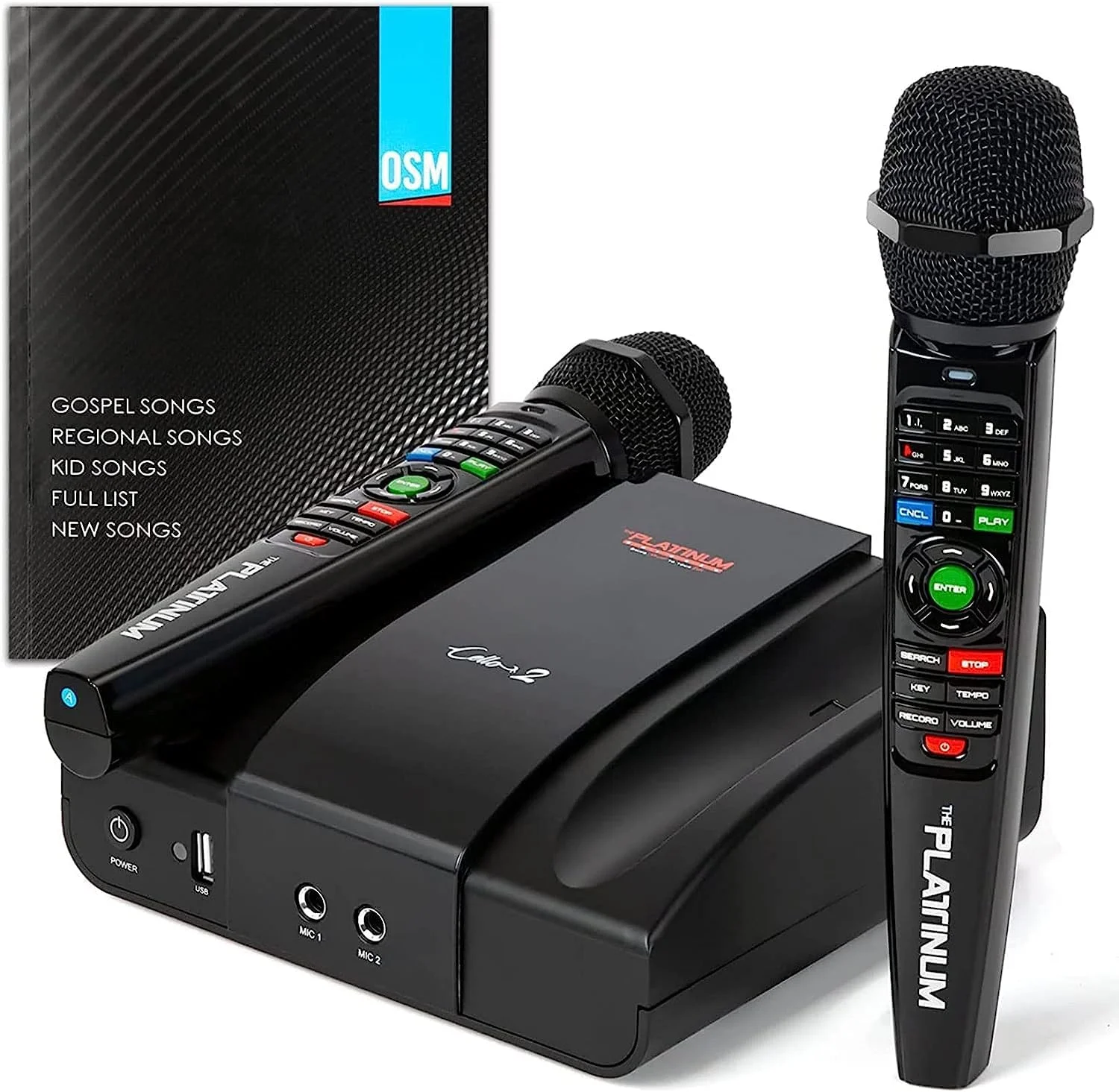 دستگاه کارائوکه پلاتینیوم CELLO2 مدل 2022، شامل بیش از 23 هزار آهنگ: 7 هزار آهنگ فیلیپینی تاگالوگ + 4 هزار آهنگ هندی + 12 هزار آهنگ انگلیسی + 2 میکروفون بی سیم، ویدئو دیجیتال، ضبط آهنگ و پشتیبانی از برنامه Link…