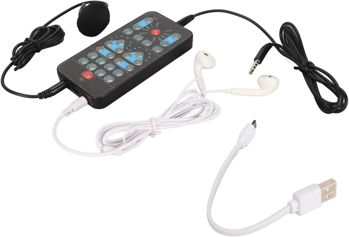 تغییر دهنده صدای قابل حمل، 10 حالت صدا، جلوه های صوتی، کارائوکه، تنظیم دقیق، اتصال و پخش آسان، ضبط دی جی، کارائوکه آنلاین، پخش زنده، تغییر دهنده صدای میکروفون دستی