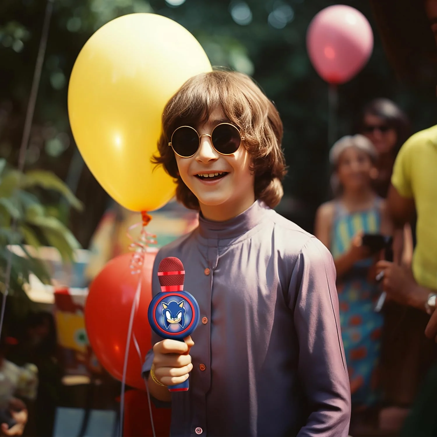 میکروفون کارائوکه جوجه تیغی سونیک OTL Technologies با بلندگوی بی سیم و چراغ های LED