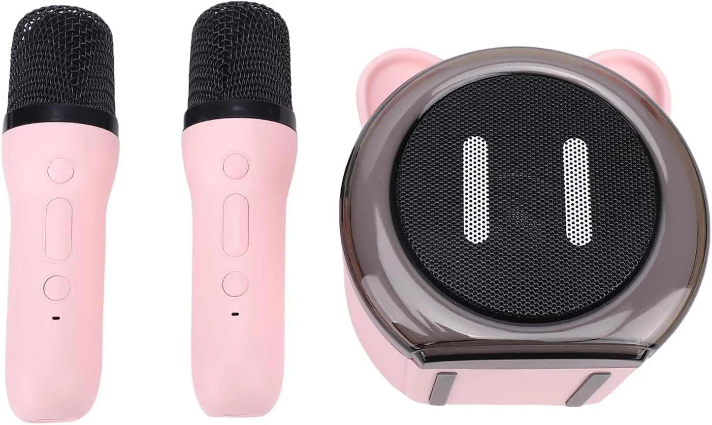 دستگاه کارائوکه بلوتوثی کوچک قابل حمل - صدای واضح و پایدار با دو میکروفون