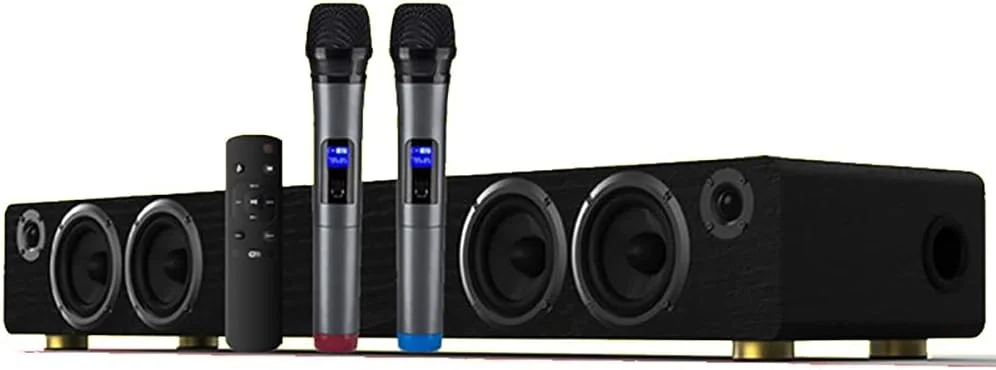 سیستم صوتی کارائوکه تلویزیون مدل Karaoke با دو میکروفون بی‌سیم