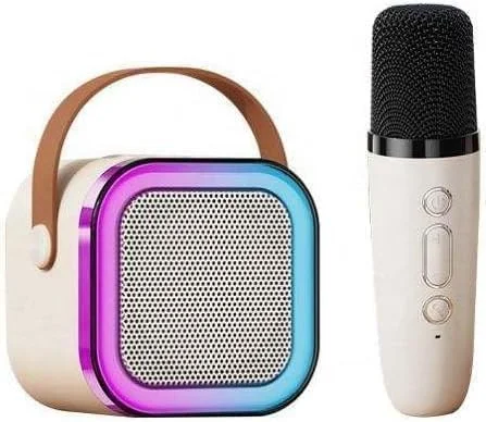 دستگاه کارائوکه چند منظوره با میکروفون بی سیم، بلندگوی بلوتوث قابل حمل، رنگ های متنوع (تک میکروفون)