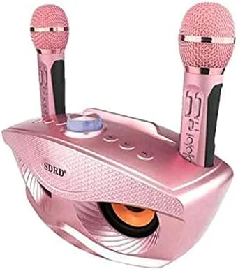 سیستم میکروفون کارائوکه بی سیم دوگانه Mulugeta SD306، نسخه ارتقا یافته میکروفون دستی دو کاناله کارائوکه برای مهمانی دی جی، کلیسا، عروسی، مهمانی خانگی، سخنرانی، رز