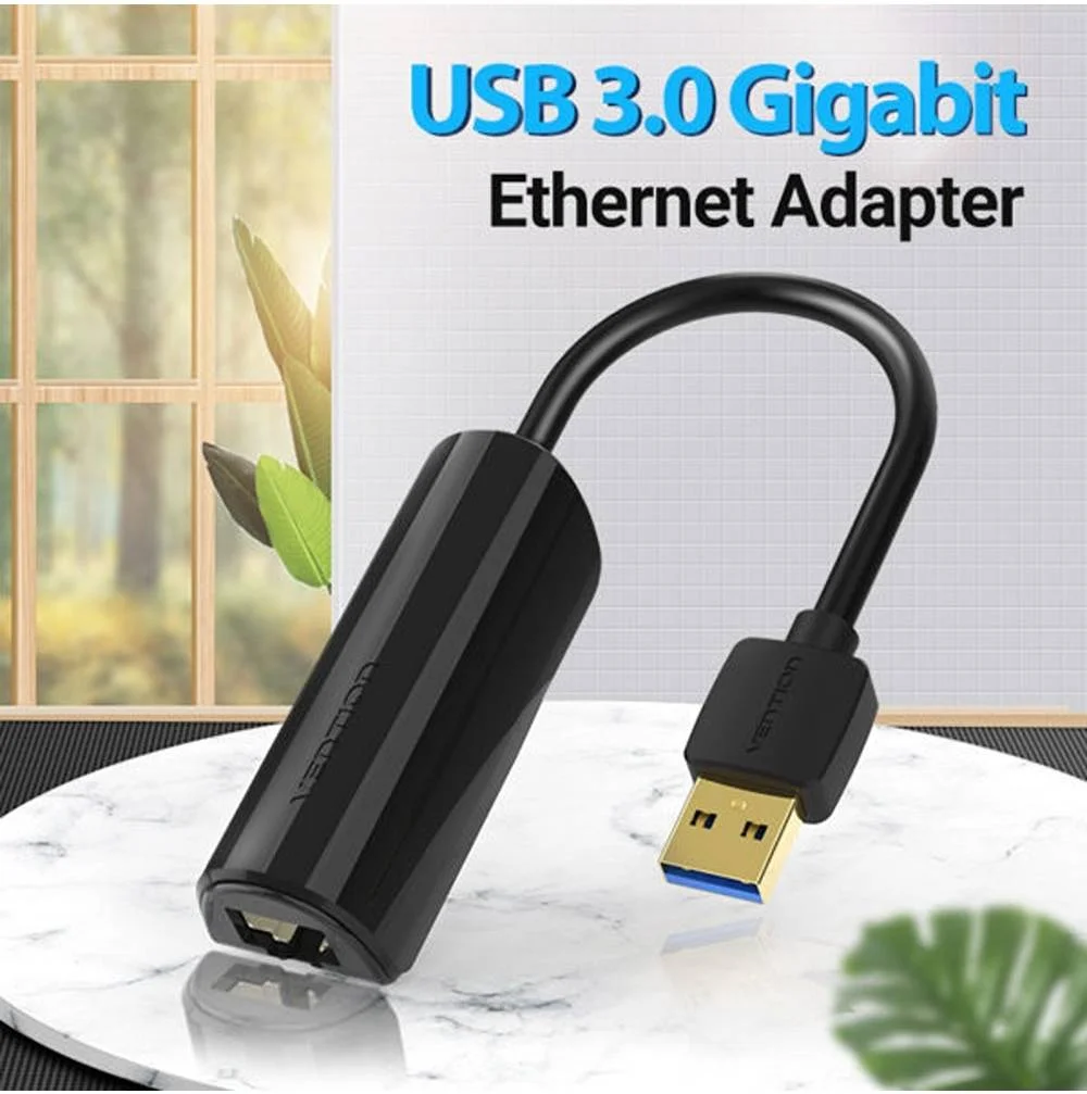 آداپتور USB 3.0 به گیگابیت اترنت ونشن، انتقال فوق العاده سریع، بدون نیاز به نصب درایور، سازگاری گسترده، بدنه ABS، طول 0.15 متر، مشکی | CEHBB آداپتور USB 3.0 به گیگابیت اترنت ونشن، انتقال فوق العاده سریع، بدون نیاز به نصب درایور، سازگاری گسترده، بدنه ABS، طول 0.15 متر، مشکی | CEHBB