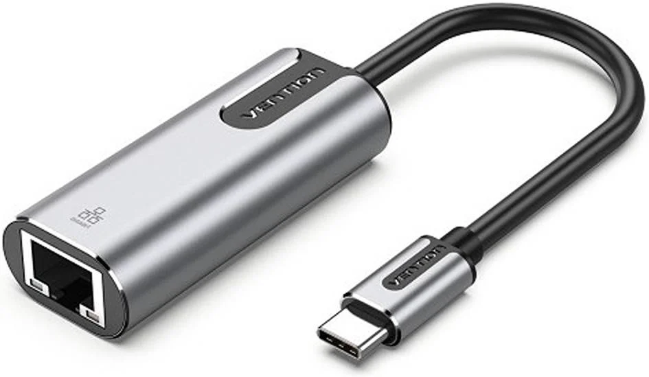 آداپتور اترنت USB Type C ونشن، کارت شبکه USB C با سرعت 1000 مگابیت بر ثانیه به کانکتور آداپتور LAN RJ45، آلیاژ آلومینیوم خاکستری آداپتور اترنت USB Type C ونشن، کارت شبکه USB C با سرعت 1000 مگابیت بر ثانیه به کانکتور آداپتور LAN RJ45، آلیاژ آلومینیوم خاکستری
