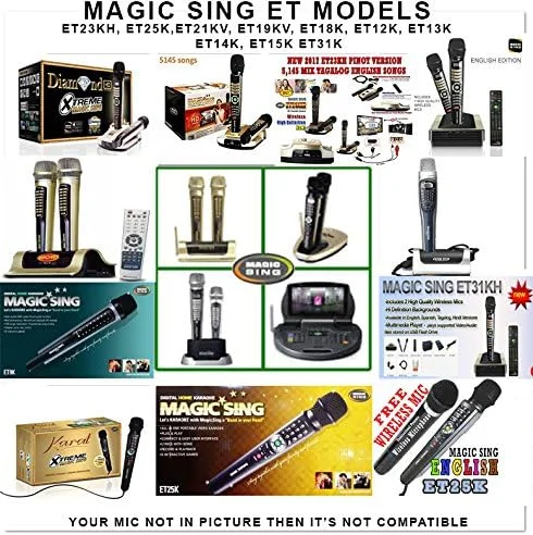 مجموعه پریمیوم 2 چیپ آهنگ کارائوکه Magic Sing برای ET23KH، ET25K، ET25KN، ET19KV، ET18K، ET9K، مجموعه ای از 300 آهنگ برتر
