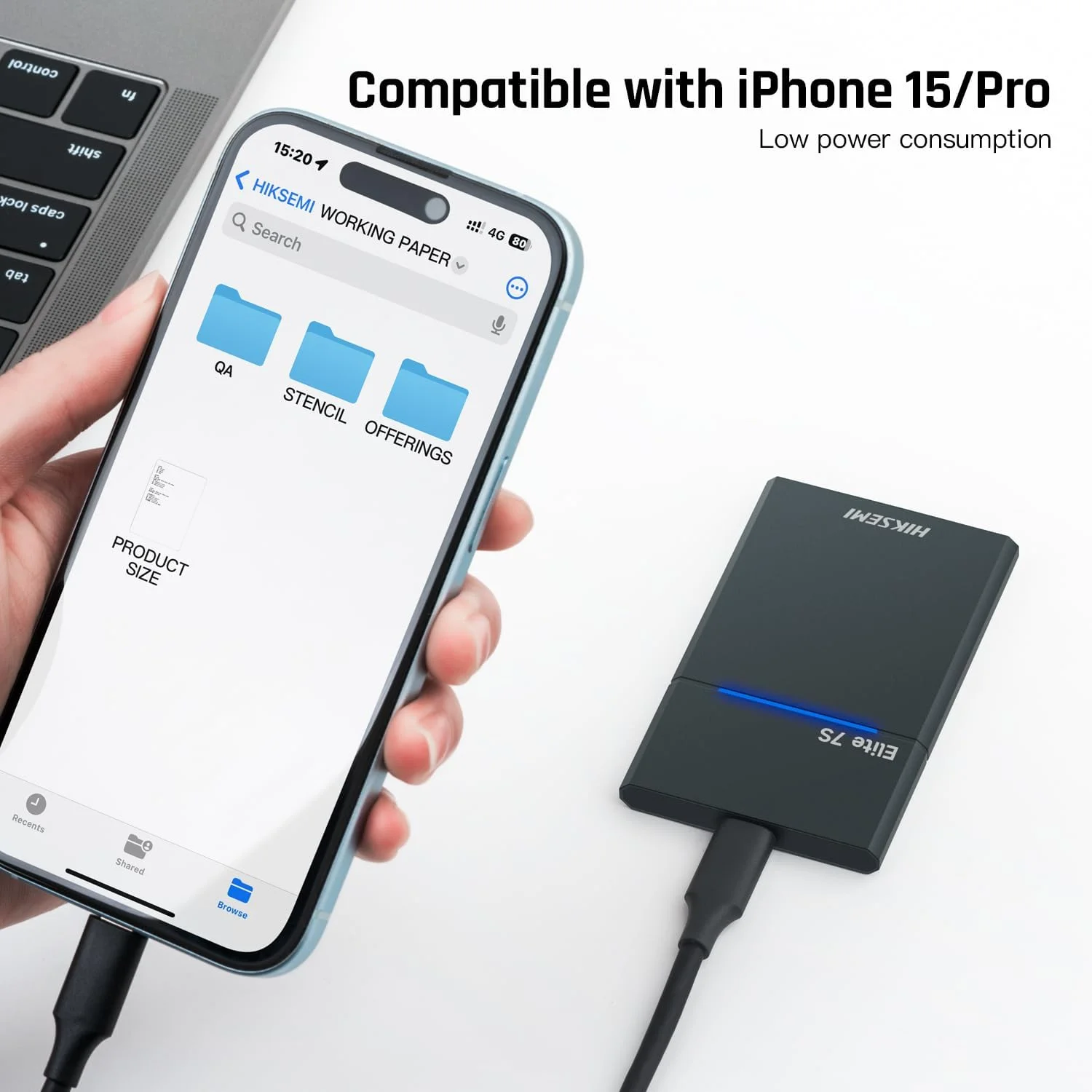 حافظه اس اس دی اکسترنال قابل حمل HIKSEMI با ظرفیت 1 ترابایت، سرعت خواندن و نوشتن تا 2000 مگابایت بر ثانیه، USB 3.2 Gen 2x2 NVMe، سطح ضدآب IPX7 - مدل Elite 7S حافظه اس اس دی اکسترنال قابل حمل HIKSEMI با ظرفیت 1 ترابایت، سرعت خواندن و نوشتن تا 2000 مگابایت بر ثانیه، USB 3.2 Gen 2x2 NVMe، سطح ضدآب IPX7 - مدل Elite 7S