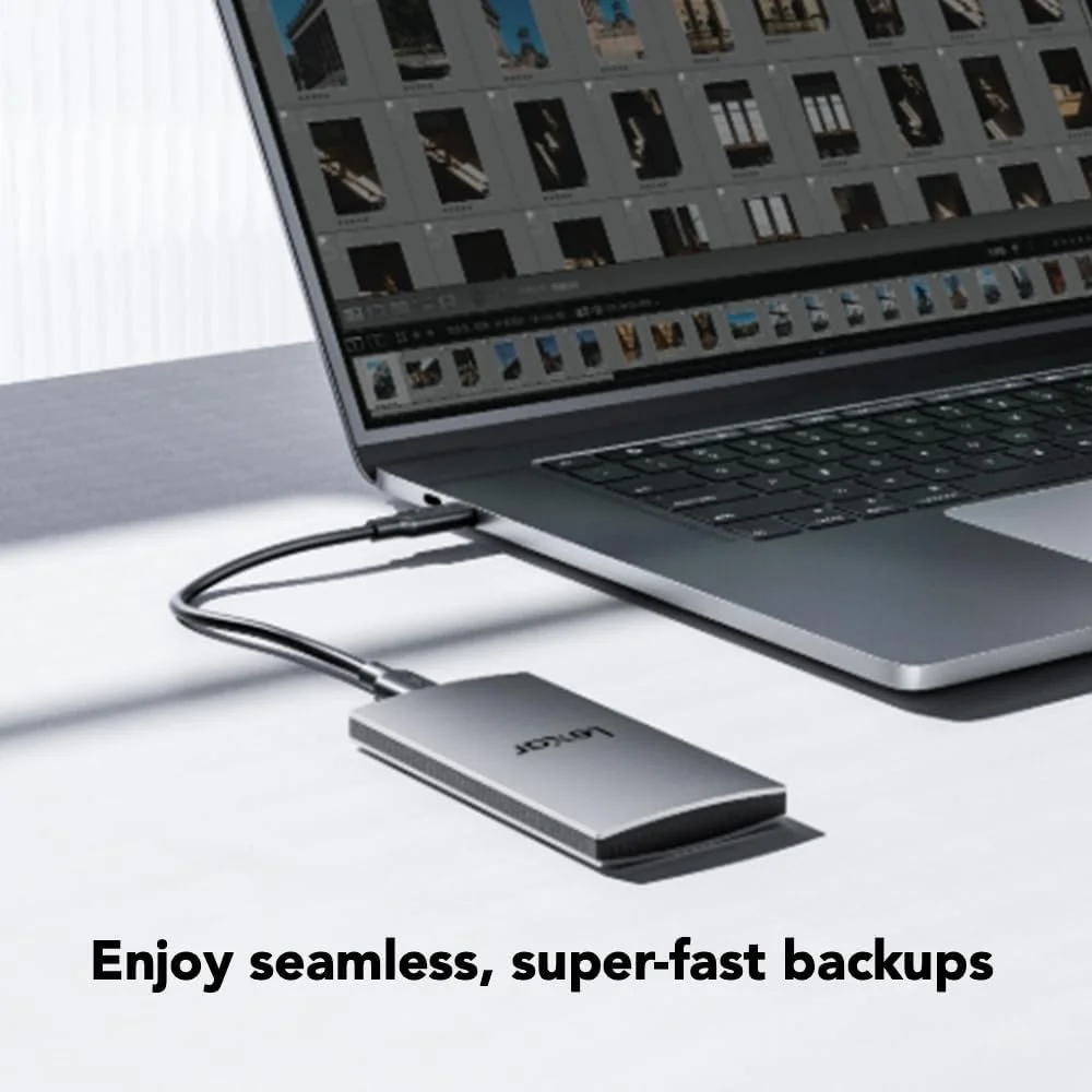 حافظه اس اس دی اکسترنال لکسار ES3 با ظرفیت 2 ترابایت، نقره ای (LES3XXX002T-RNSAU) حافظه اس اس دی اکسترنال لکسار ES3 با ظرفیت 2 ترابایت، نقره ای (LES3XXX002T-RNSAU)