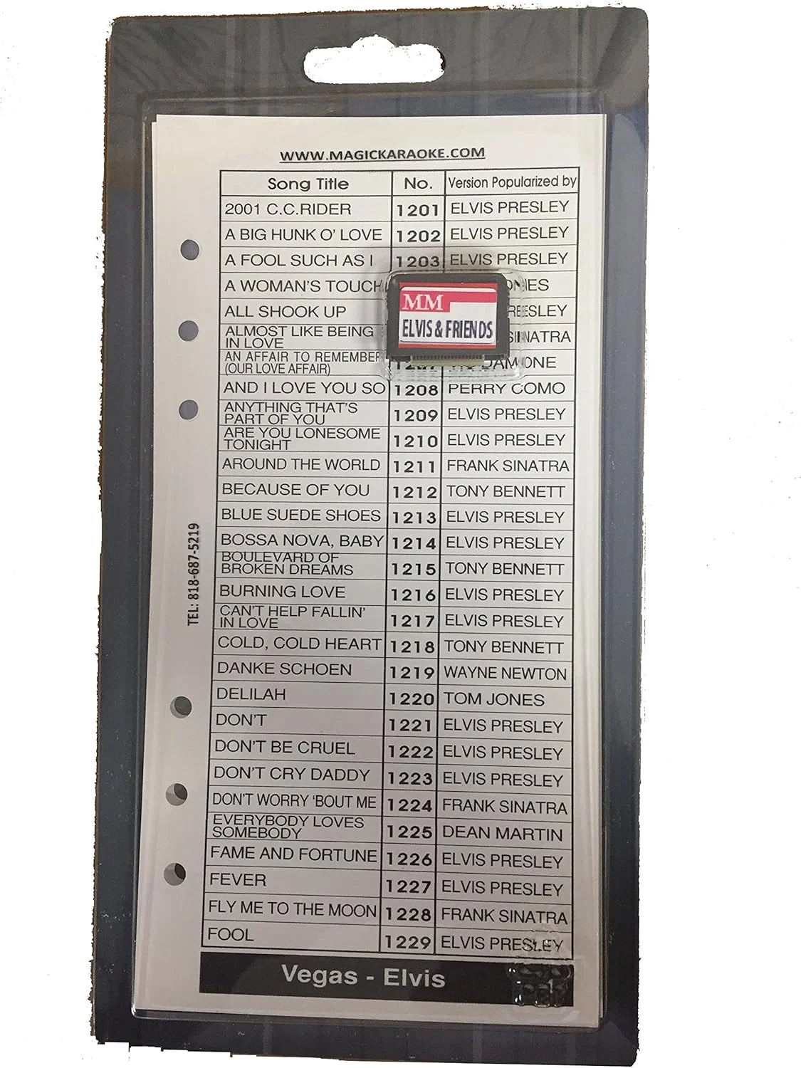 کارتریج موسیقی وگاس و الویس LS-3C06 برای سیستم کارائوکه سری LS-3000 (شامل 100 آهنگ)