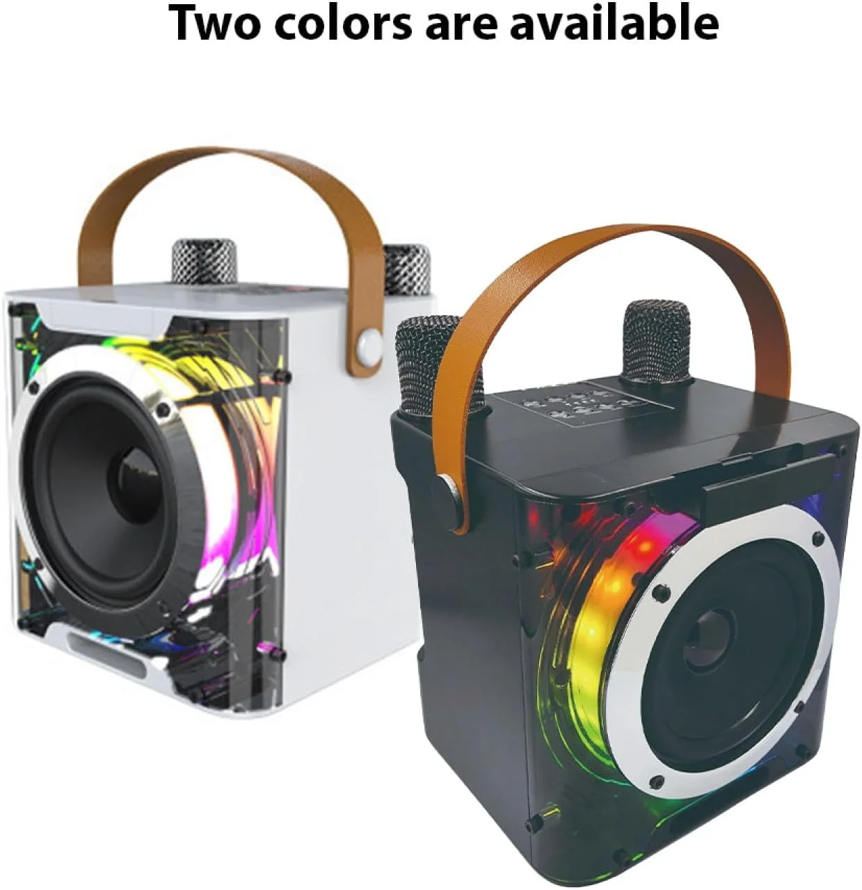 دستگاه کارائوکه Labymos با 2 میکروفون بی سیم، میکروفون BT و بلندگو، ست KTV با جلوه های نور RGB، میکروفون دستی، سیستم کارائوکه قابل حمل سبک وزن، جشن تولد، مهمانی خانگی، فضای باز دستگاه کارائوکه Labymos با 2 میکروفون بی سیم، میکروفون BT و بلندگو، ست KTV با جلوه های نور RGB، میکروفون دستی، سیستم کارائوکه قابل حمل سبک وزن، جشن تولد، مهمانی خانگی، فضای باز