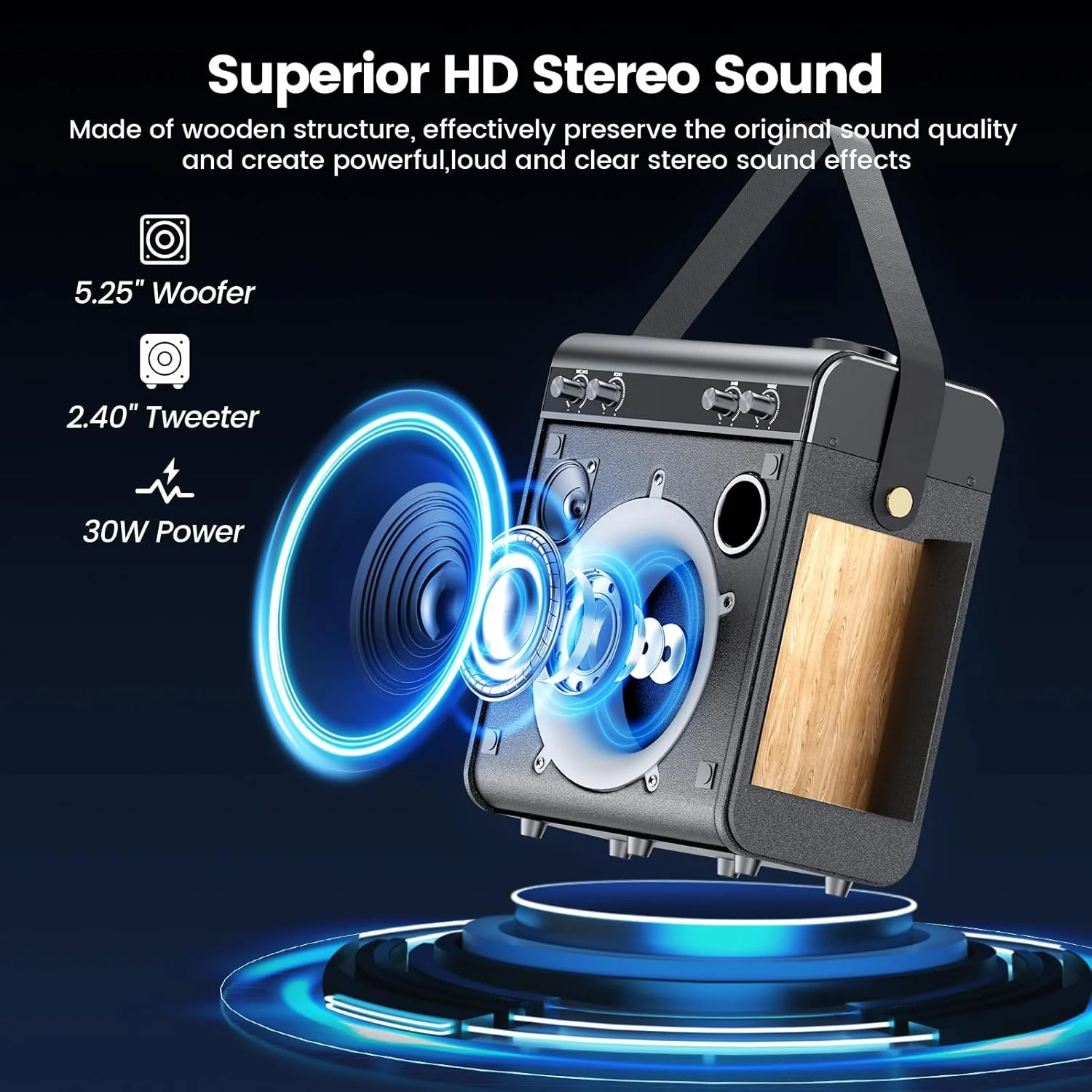 دستگاه کارائوکه با 2 میکروفون بی سیم، بلندگوی بلوتوث قابل حمل برای بزرگسالان و کودکان با سیستم PA اکو باس تریبل با ریموت، نور LED، پشتیبانی از کارت TF، USB، AUX، TWS، FM، REC برای مهمانی دستگاه کارائوکه با 2 میکروفون بی سیم، بلندگوی بلوتوث قابل حمل برای بزرگسالان و کودکان با سیستم PA اکو باس تریبل با ریموت، نور LED، پشتیبانی از کارت TF، USB، AUX، TWS، FM، REC برای مهمانی