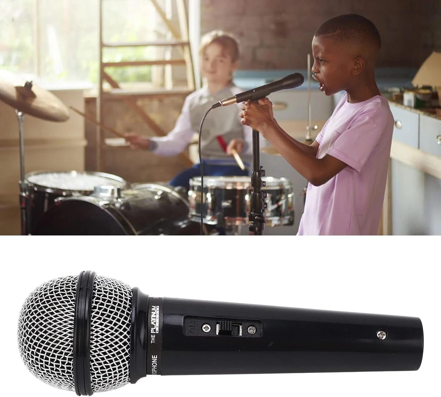 میکروفون اسباب بازی کودکانه کیکومی، میکروفون ایفای نقش، میکروفون پلاستیکی سبک با طراحی زیبا و دسته راحت برای مهمانی های تعطیلات، بازی های ایفای نقش میکروفون اسباب بازی کودکانه کیکومی، میکروفون ایفای نقش، میکروفون پلاستیکی سبک با طراحی زیبا و دسته راحت برای مهمانی های تعطیلات، بازی های ایفای نقش