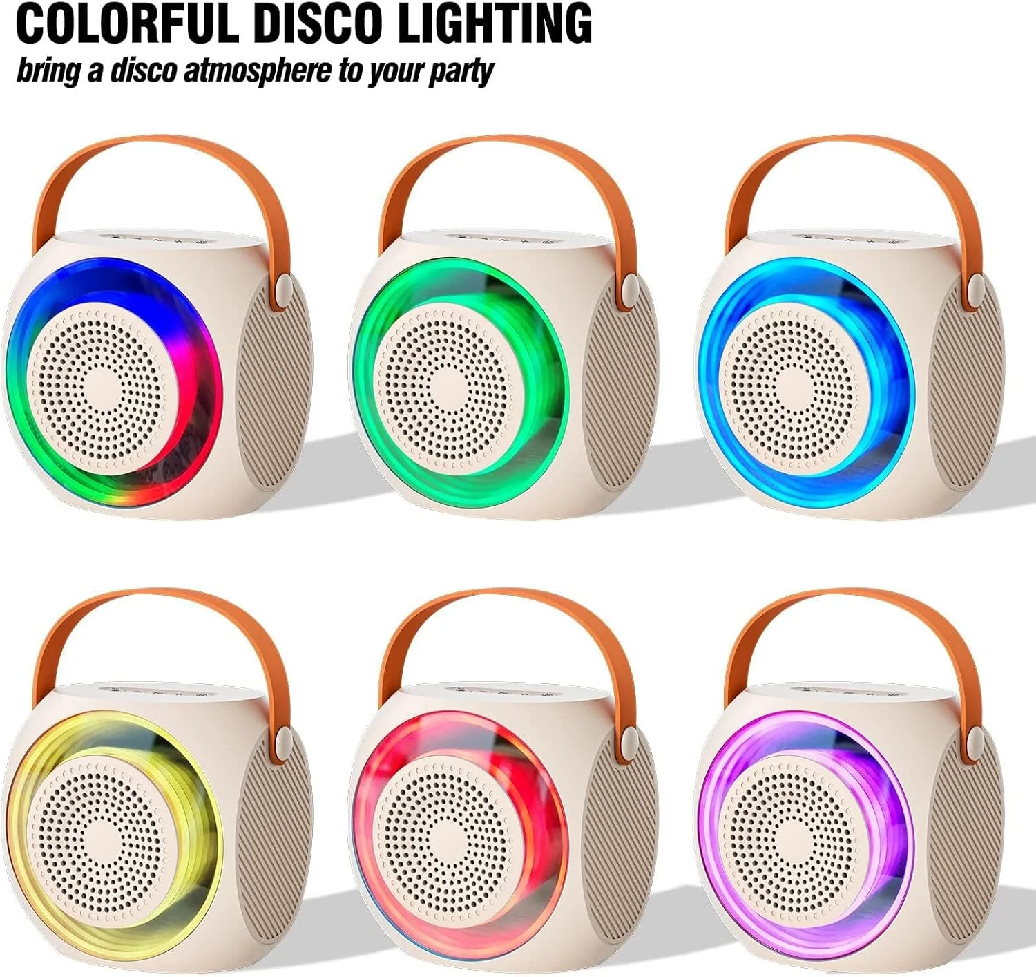 دستگاه کارائوکه کوچک قابل حمل Labymos MicPioneer برای کودکان، اسپیکر کارائوکه قابل حمل با 2 میکروفون بی سیم و چراغ های ال ای دی برای مهمانی خانگی، هدیه تولد برای پسران/دختران (صورتی) دستگاه کارائوکه کوچک قابل حمل Labymos MicPioneer برای کودکان، اسپیکر کارائوکه قابل حمل با 2 میکروفون بی سیم و چراغ های ال ای دی برای مهمانی خانگی، هدیه تولد برای پسران/دختران (صورتی)