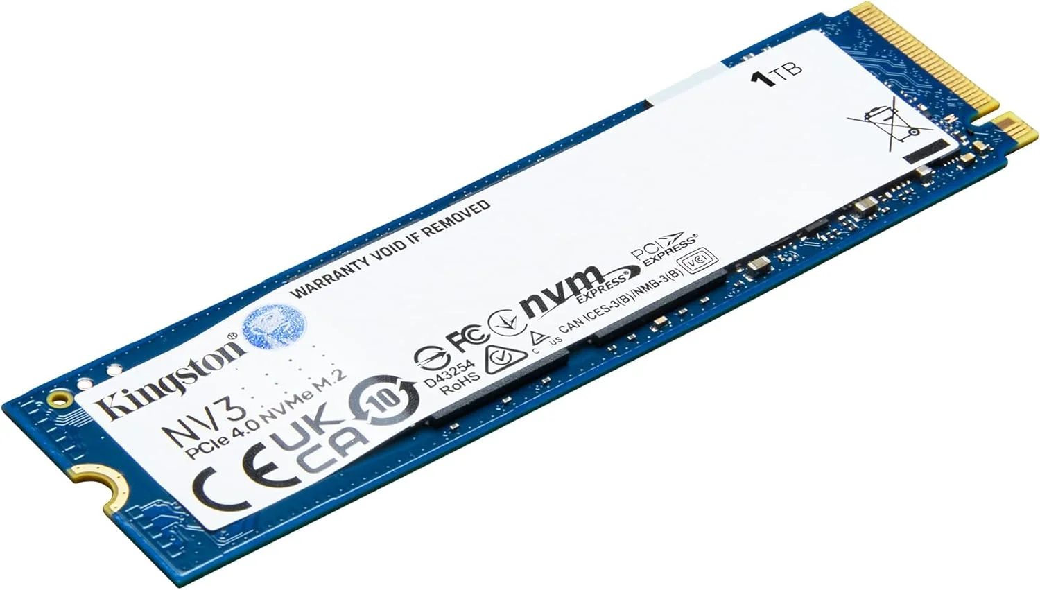 حافظه اس اس دی اینترنال کینگستون NV3 NVMe PCIe 4.0 با ظرفیت 1 ترابایت مدل M.2 2280-SNV3S/1000G
