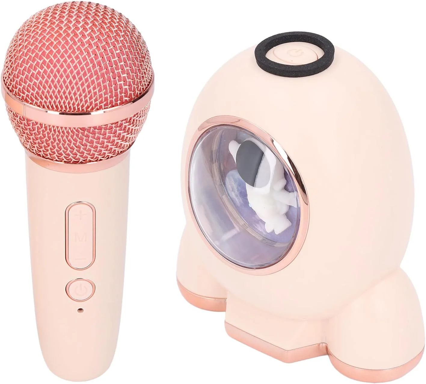 اسپیکر کارائوکه کودکانه با میکروفون، طراحی کپسولی، صدای عالی برای فضای باز و منزل