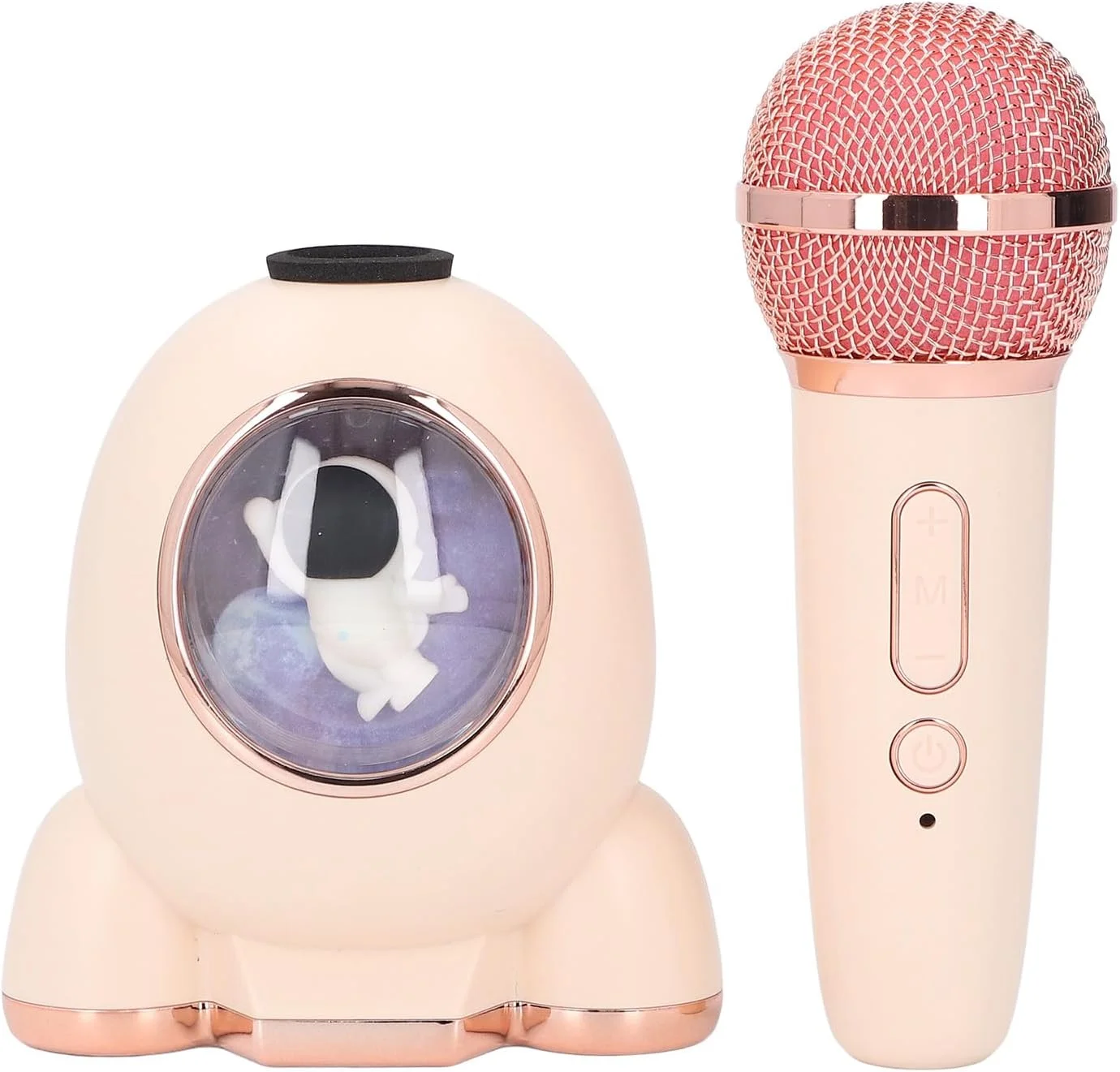 اسپیکر کارائوکه کودکانه با میکروفون، طراحی کپسولی، صدای عالی برای فضای باز و منزل