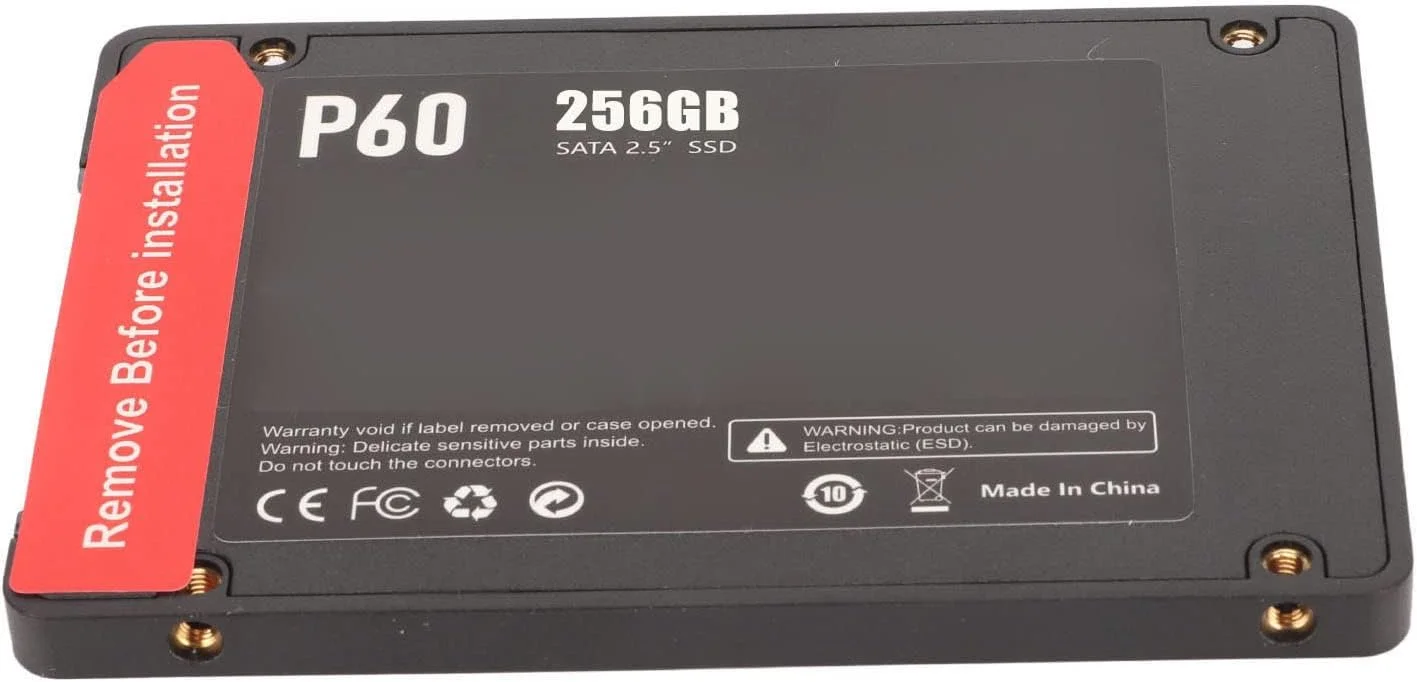 درایو حالت جامد 2.5 اینچی SATA 3.0 با سرعت خواندن 550 مگابایت بر ثانیه و سرعت نوشتن 500 مگابایت بر ثانیه، مناسب برای ویندوز 10/8.1/8/7، برای لپ تاپ OS X 10.4 یا بالاتر، برای لینوکس (256 گیگابایت)