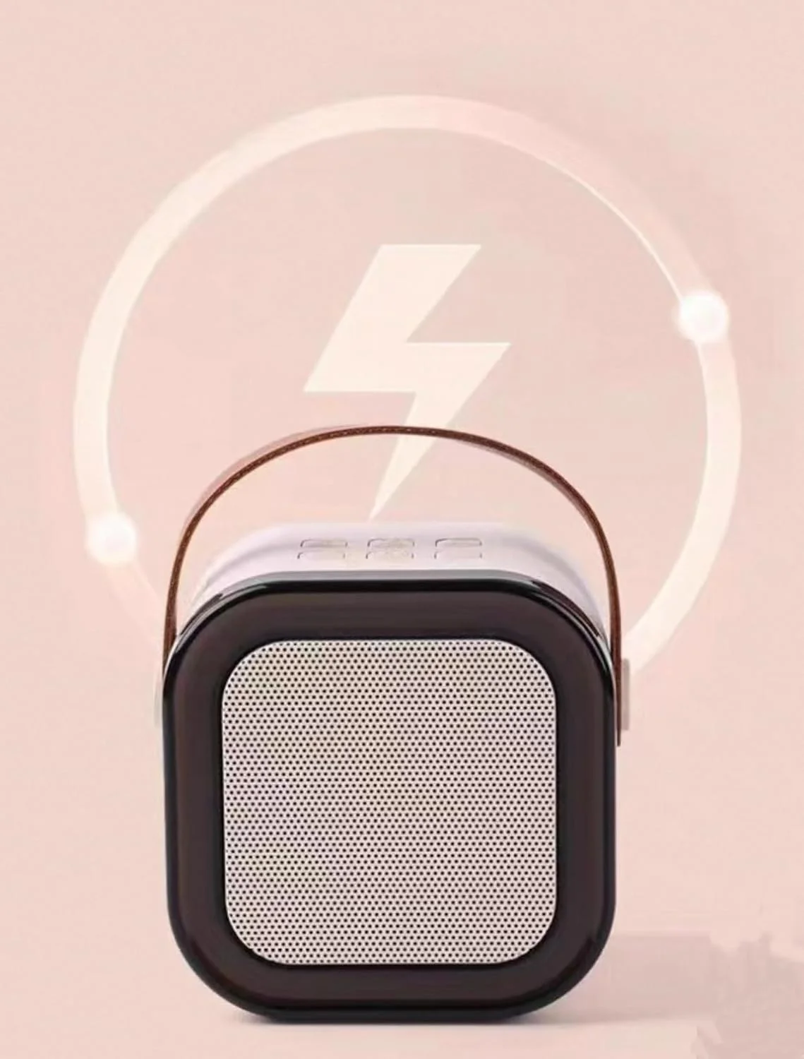 دستگاه کارائوکه کوچک ALICE برای کودکان و بزرگسالان، اسپیکر کارائوکه بلوتوث قابل حمل با میکروفون بی سیم و چراغ های رنگی LED، جشن تولد خانگی برای دختران/پسران 4، 5، 6، 7، 8، 9، 10، 11، 12 سال به بالا