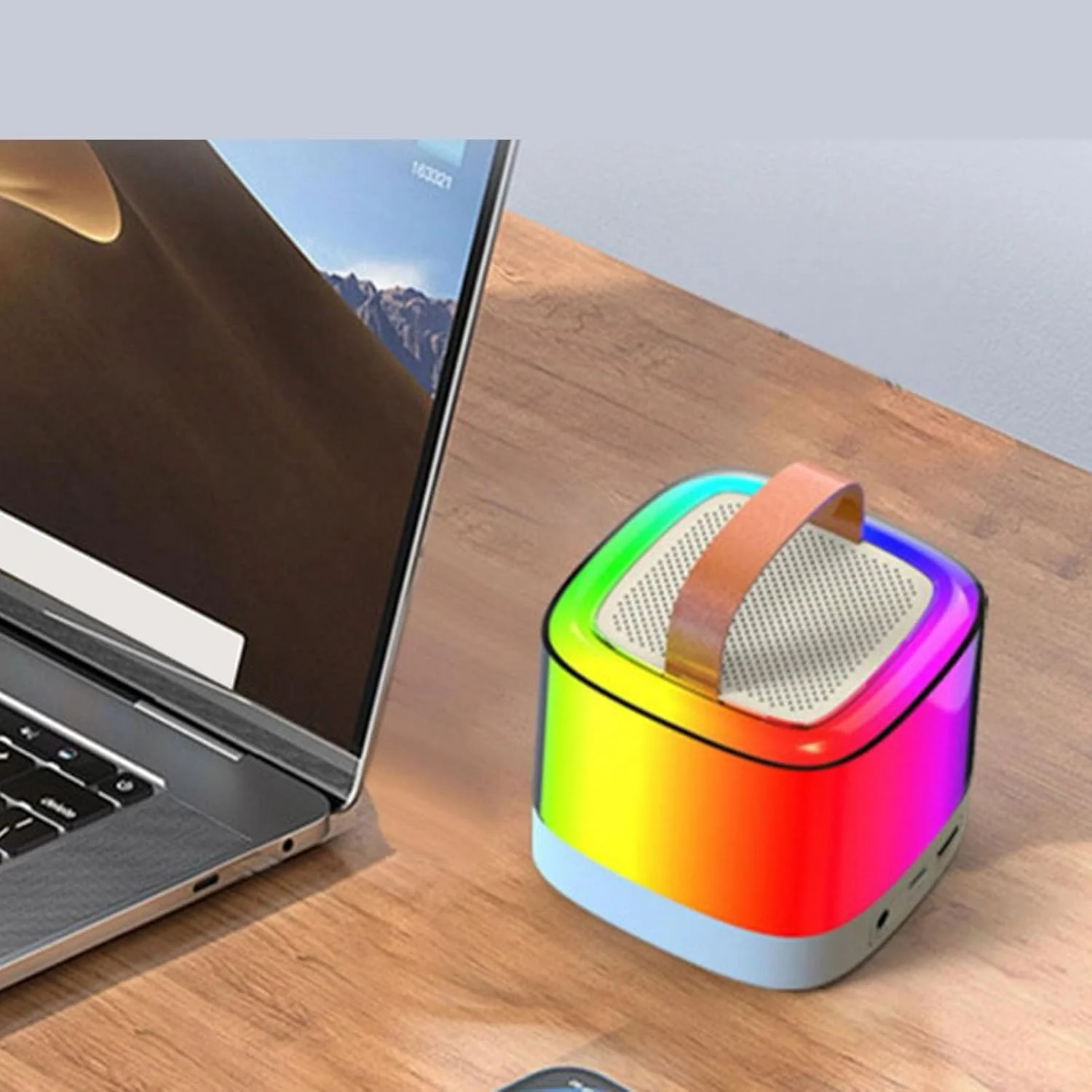 دستگاه کارائوکه کوچک، اسپیکر بی سیم قابل حمل با عمر باتری طولانی به همراه میکروفون برای کودکان