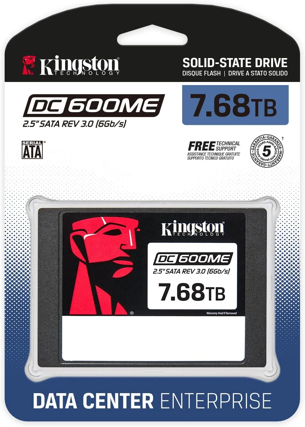 درایو حالت جامد Kingston DC600ME SSD 2.5 اینچی 7680 گیگابایت (کاربری ترکیبی) Enterprise SATA SSD - SEDC600ME/7680G