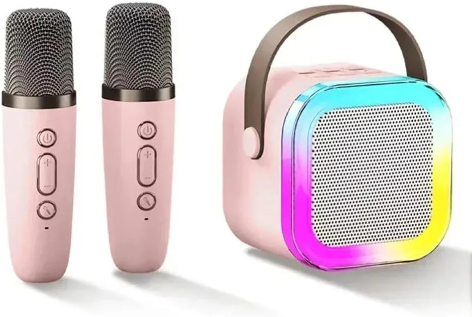 دستگاه کارائوکه کوچک برای کودکان، سیستم سرگرمی قابل حمل با میکروفون