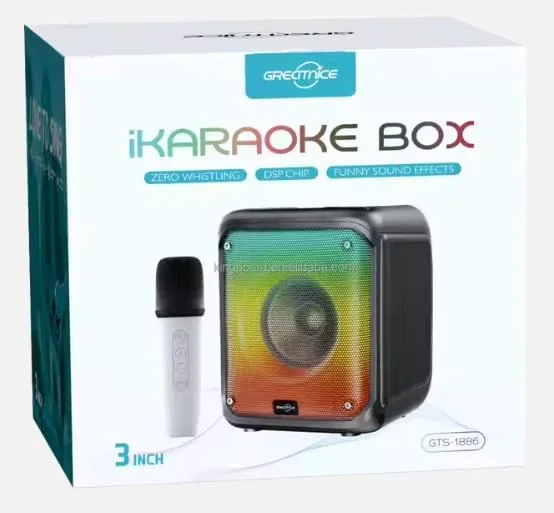 دستگاه کارائوکه با میکروفون، بلندگوی داخلی، جلوه های صوتی