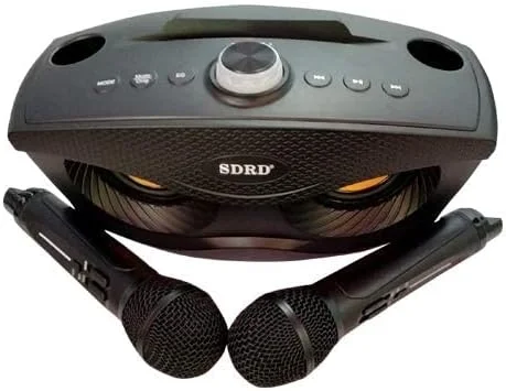 اسپیکر بی سیم SD306 کارائوکه، TF، USB، بلوتوث (SD306 کارائوکه، TF، USB، بلوتوث (پاپ، راک، کلاسیک، بیس، تریبل، استاندارد)