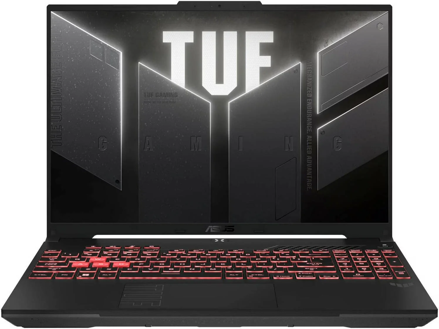 لپ تاپ گیمینگ ایسوس TUF A16 FA607NUG، صفحه نمایش 16 اینچی WUXGA IPS 144Hz، پردازنده AMD Ryzen 7 7445HS، رم 16 گیگابایتی، SSD 512 گیگابایتی، کارت گرافیک GeForce RTX 4050 6GB، کیبورد انگلیسی، ویندوز 11، خاکستری مکا | 90NR0MU3-M00AT0