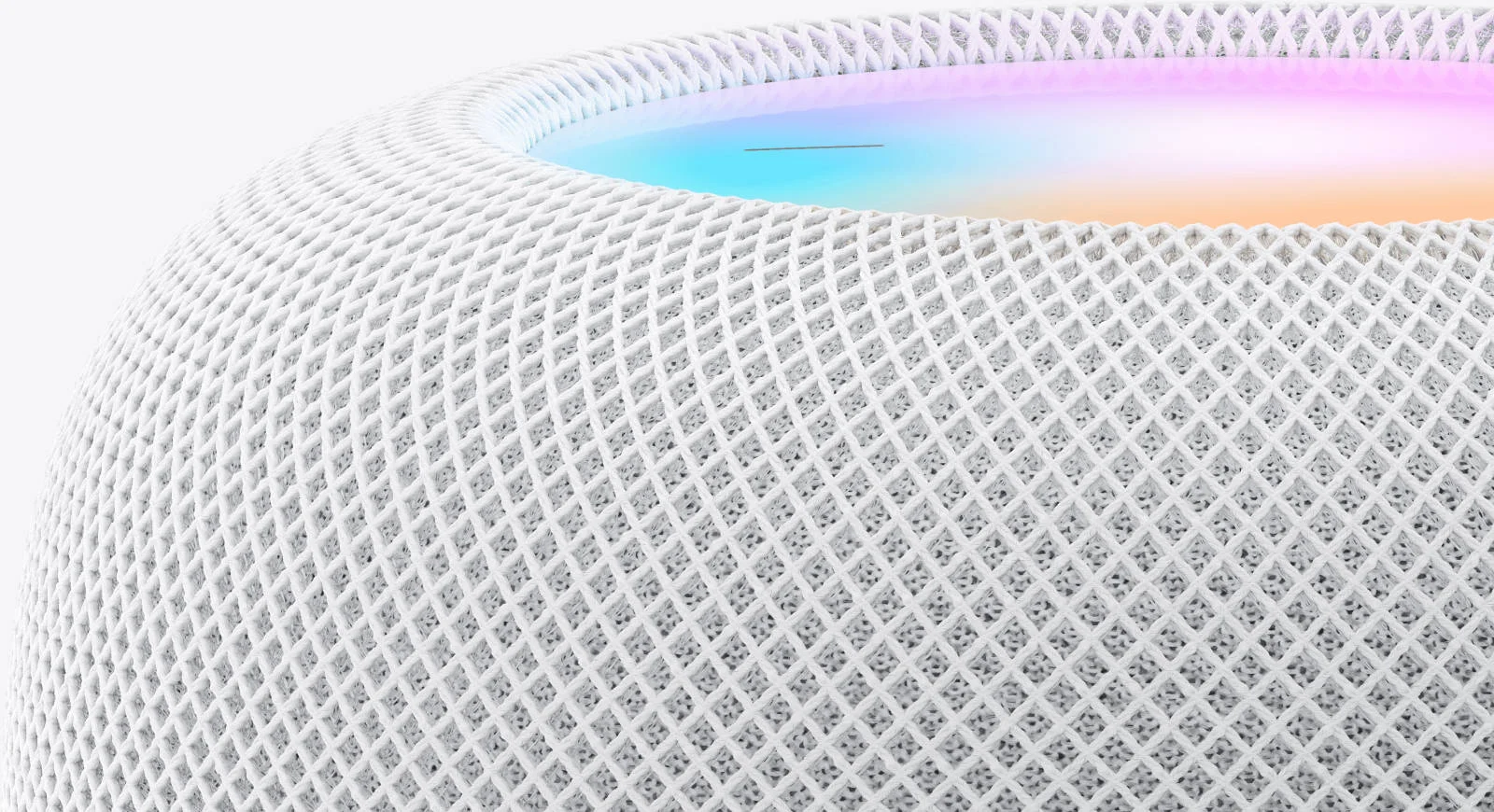 اسپیکر هوشمند Apple HomePod نسل 2، کنترل پخش و دستگاه های خانه هوشمند، Siri داخلی برای کنترل صوتی، Wi-Fi، BT 5.0، 1 ووفر 4 اینچی و 5 توییتر، حسگرهای رطوبت، سفید | MQJ83LL/A / MDEY4LL/A