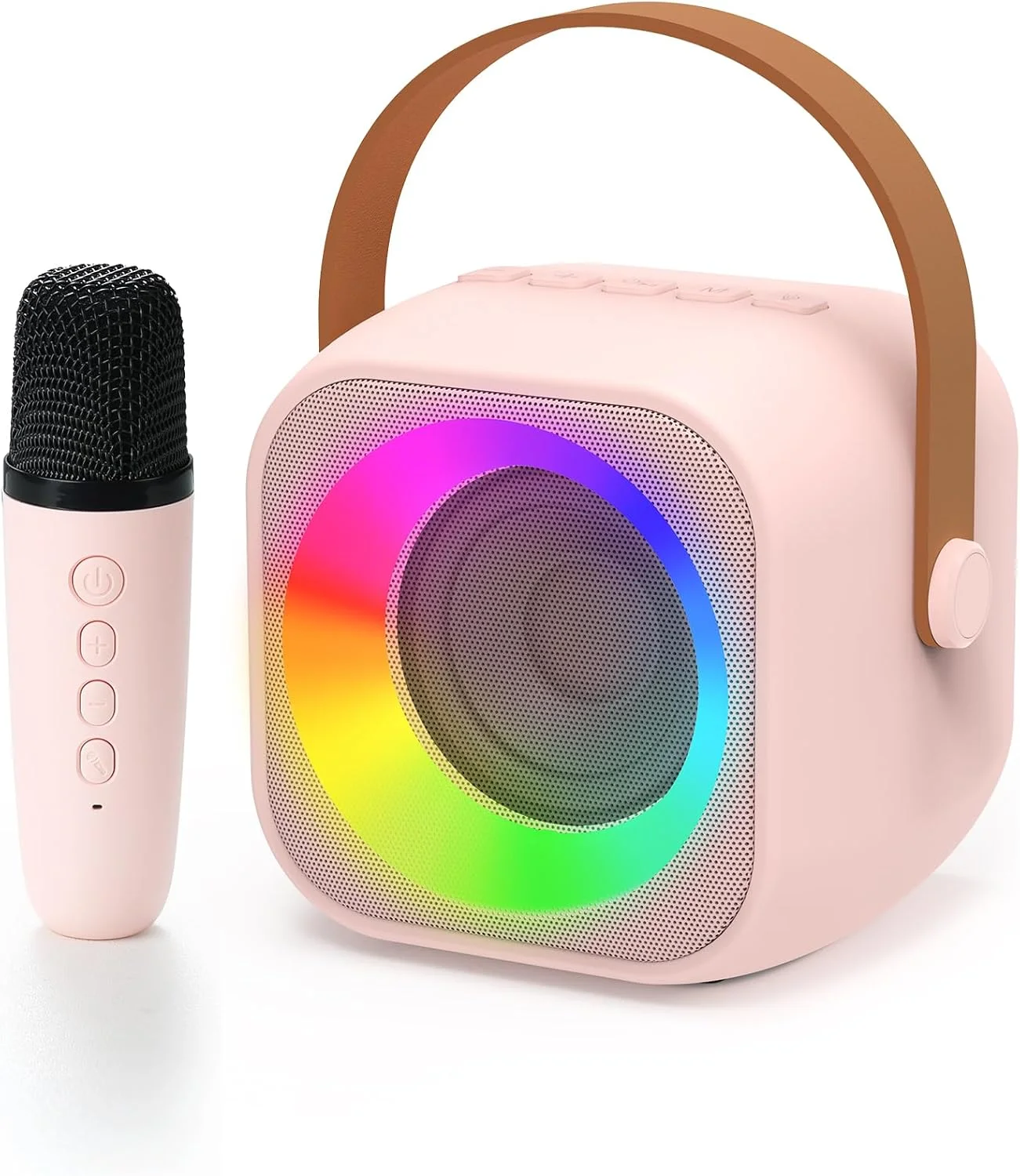 میکروفون کارائوکه بی سیم برای کودکان، اسباب بازی برای دختران 3-12 ساله، دستگاه کارائوکه کوچک برای کودکان، هدیه تولد کریسمس برای نوجوانان 5-11 ساله