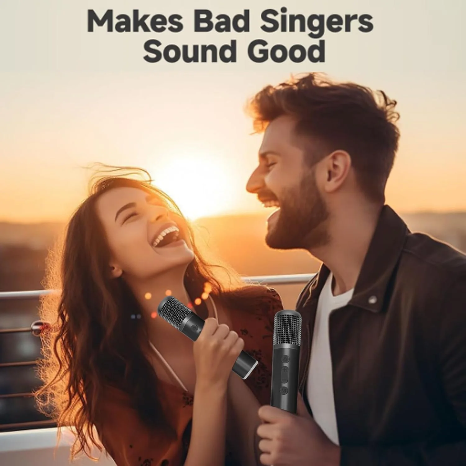 سیستم کارائوکه قابل حمل Jectse با 2 میکروفون بی سیم، وای فای 5.4 و نمایش متن ترانه برای دورهمی های خانگی