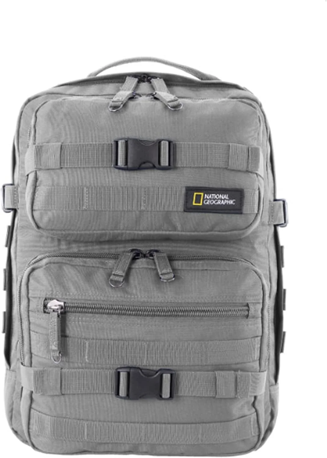 کوله پشتی کامپیوتر کوچک نشنال جئوگرافیک مدل Rocket خاکستری، خاکستری، M