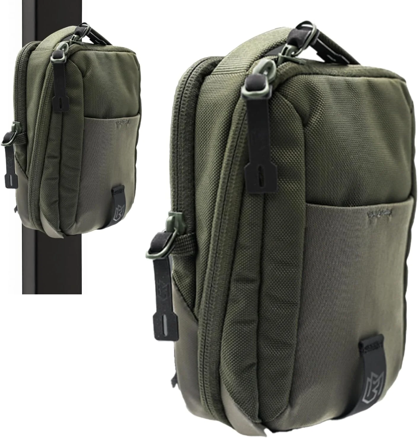 کیف رودوشی مغناطیسی - کیف کمری و دوشی سبز رنگ برای آقایان و بانوان | کیف باشگاه مغناطیسی برای باشگاه، مسافرت، کار و ورزش | وسایل خود را با اتصال مغناطیسی از کف کثیف باشگاه دور نگه دارید