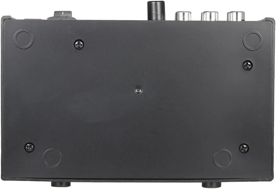 میکسر صدای کارائوکه قابل حمل Irfora با ورودی میکروفون دوگانه و کابل RCA و آداپتور برق برای تلویزیون، کامپیوتر، تلفن هوشمند و آمپلی فایر