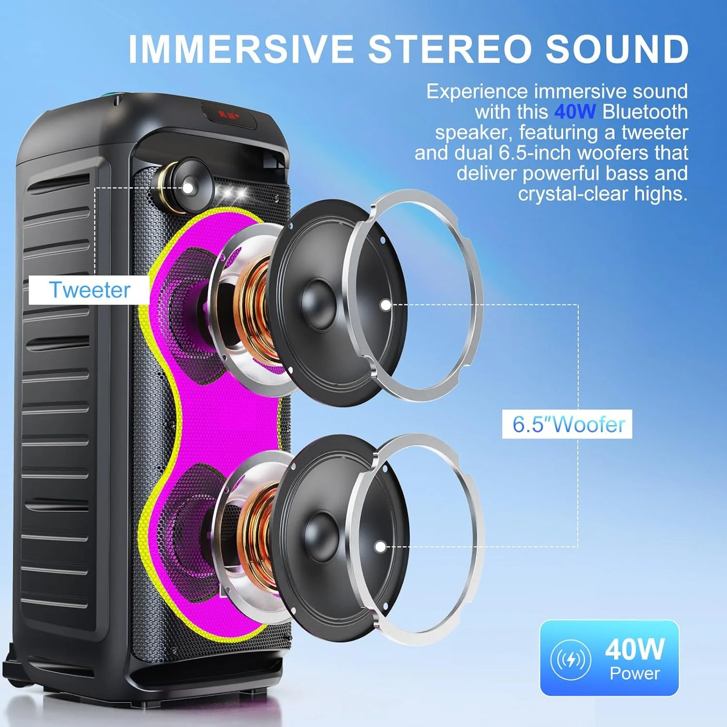 دستگاه کارائوکه HUABAO با 2 میکروفون