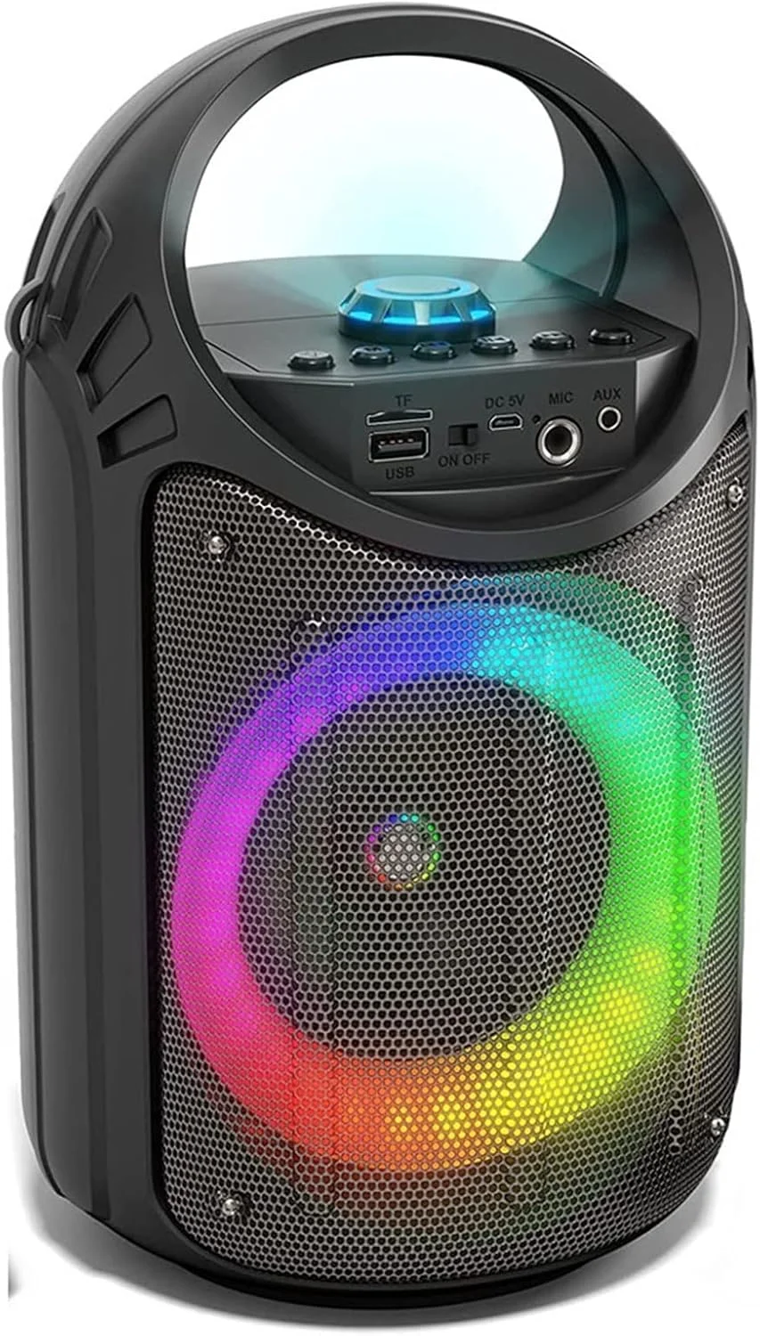 اسپیکر کامپیوتر، دستگاه کارائوکه بلوتوث با چراغ های مهمانی سیمی