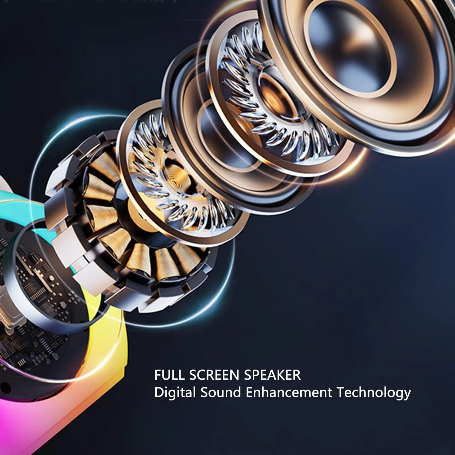 دستگاه کارائوکه GOWENIC، بلندگوی کارائوکه قابل حمل با میکروفون، طراحی نور رنگارنگ LED بی سیم BT، بلندگوی میکروفون تغییر صدای خنده دار با کیفیت صدای استریو برای مهمانی و کلوپ