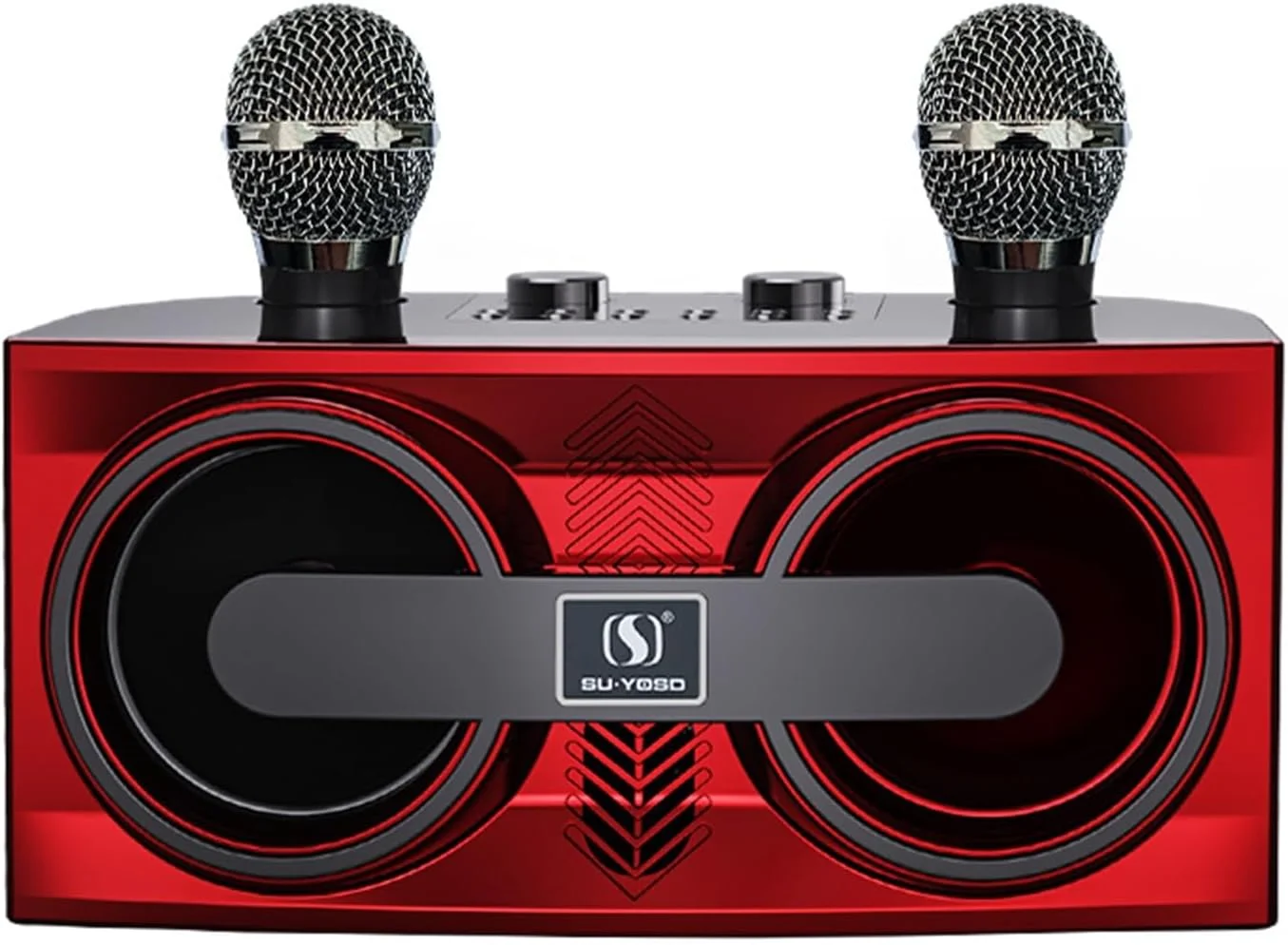 دستگاه کارائوکه – سیستم بلندگوی PA بلوتوث قابل حمل با 2 میکروفون بی سیم، چراغ های LED، کنترل اکو و باس، برای بزرگسالان و کودکان، سرگرمی آواز خواندن در مهمانی های خانوادگی در داخل و خارج از منزل