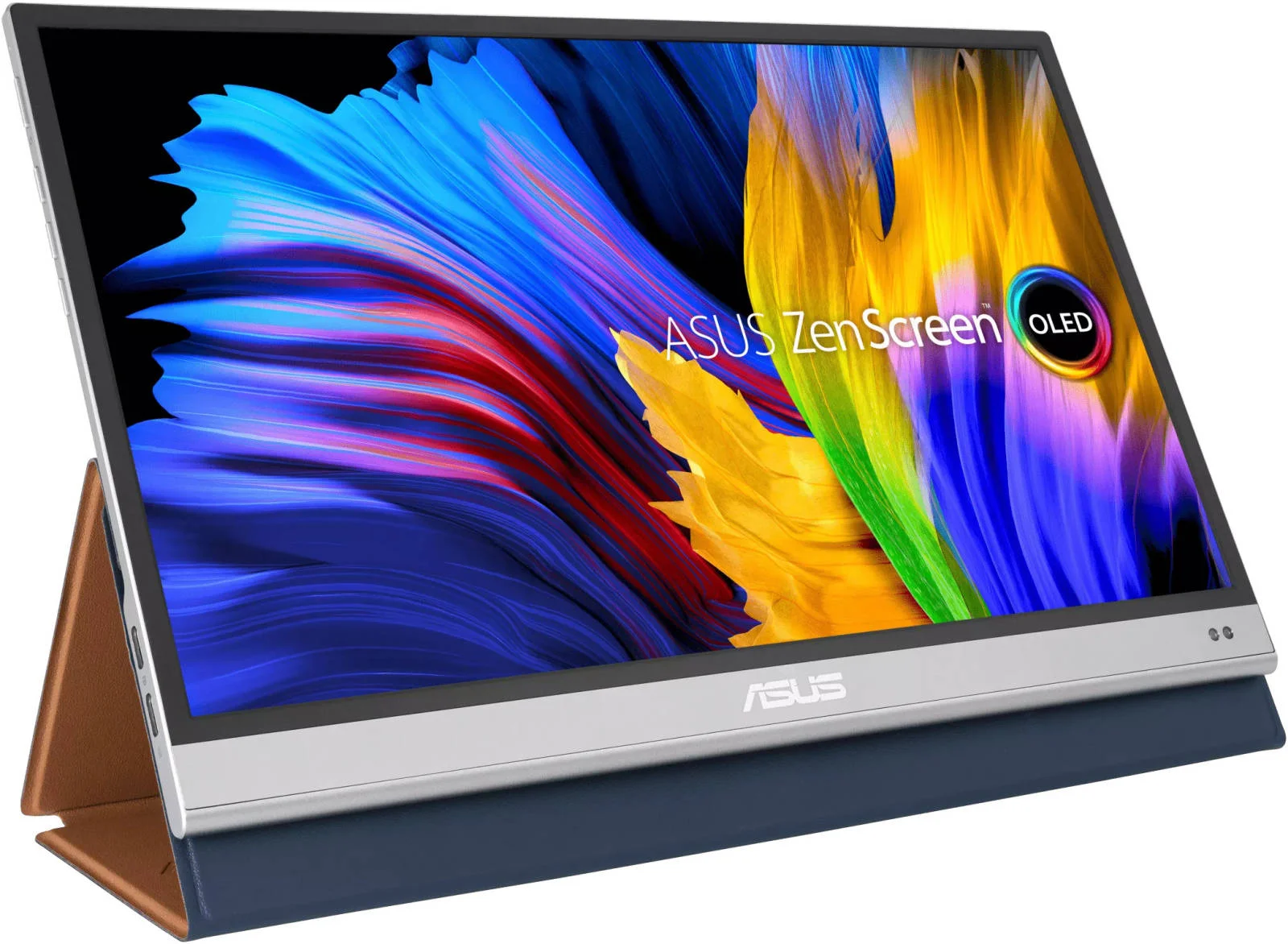 مانیتور قابل حمل ASUS ZenScreen OLED MQ13AH با ابعاد ۱۳.۳ اینچ FHD، زمان پاسخگویی ۱ میلی‌ثانیه، OLED، پوشش ۱۰۰٪ DCI-P3، HDR-10، حسگر مجاورت، کاور هوشمند، USB-C، Mini HDMI، نقره‌ای | 90LM07EV-B01170