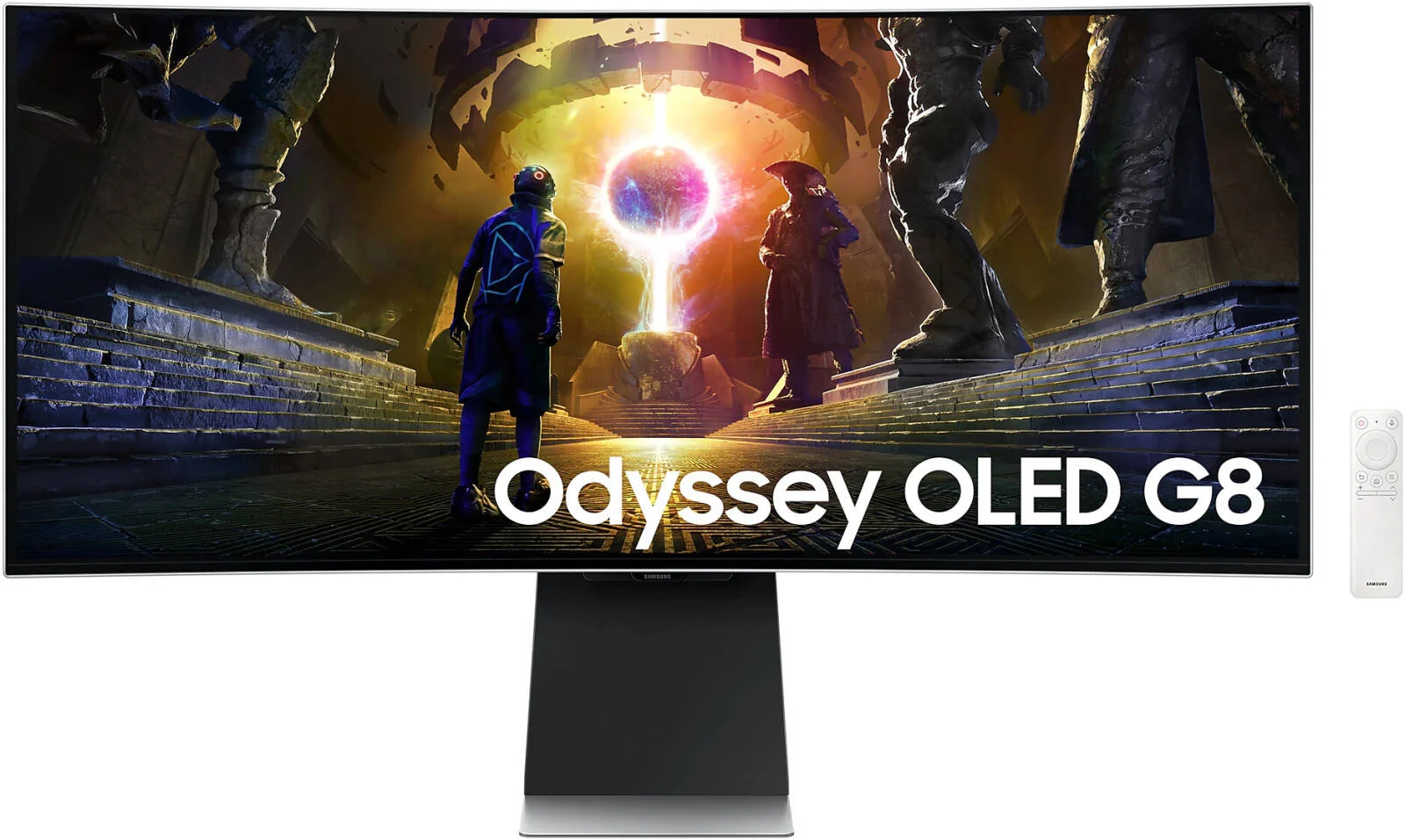 مانیتور گیمینگ هوشمند سامسونگ G855D Odyssey G8، نمایشگر 34 اینچی OLED، رزولوشن UWQHD، نرخ نوسازی 175 هرتز، زمان پاسخگویی 0.03 میلیثانیه (GtG)، AMD FreeSync Premium Pro & G-Sync Technology، نقرهای | LS34DG852SMXUE مانیتور گیمینگ هوشمند سامسونگ G855D Odyssey G8، نمایشگر 34 اینچی OLED، رزولوشن UWQHD، نرخ نوسازی 175 هرتز، زمان پاسخگویی 0.03 میلیثانیه (GtG)، AMD FreeSync Premium Pro & G-Sync Technology، نقرهای | LS34DG852SMXUE