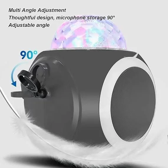 دستگاه کارائوکه عمومی: بلندگوی بلوتوث با میکروفون های بی سیم UHF و چراغ های LED دیسکو بال برای یک تجربه آواز خواندن فراموش نشدنی