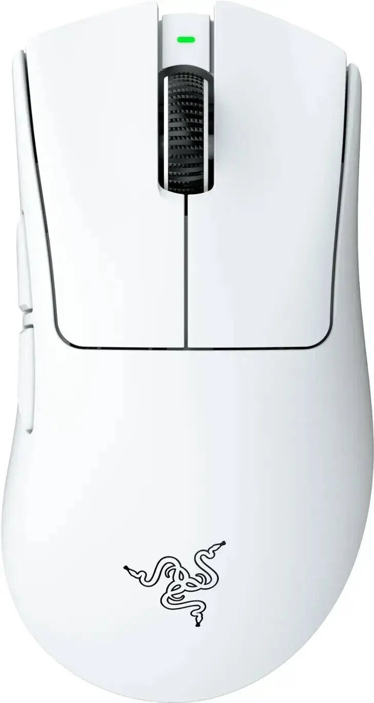 موس گیمینگ Razer DeathAdder V4 Pro، حداکثر سرعت 900 IPS، حداکثر حساسیت 45000 DPI، سوییچ‌های اپتیکال نسل 4، نرخ نمونه‌برداری تا 8000 هرتز، 6 دکمه قابل برنامه‌ریزی، سفید | RZ01-05330200-R3G1