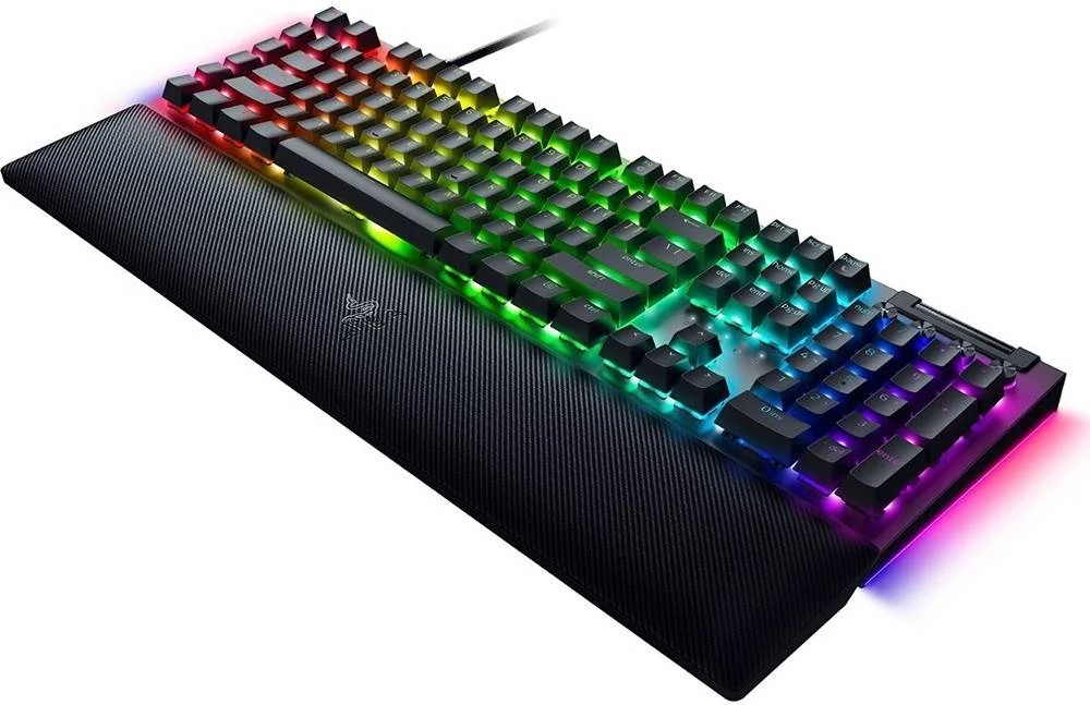 کیبورد گیمینگ مکانیکی Razer BlackWidow V4، سوییچ‌های سبز Razer، اتصال سیمی، غلطک چند منظوره، 6 کلید ماکرو، کلیدهای دوبل شات ABD، طرح‌بندی انگلیسی، مشکی | RZ03-04690100-R3M1