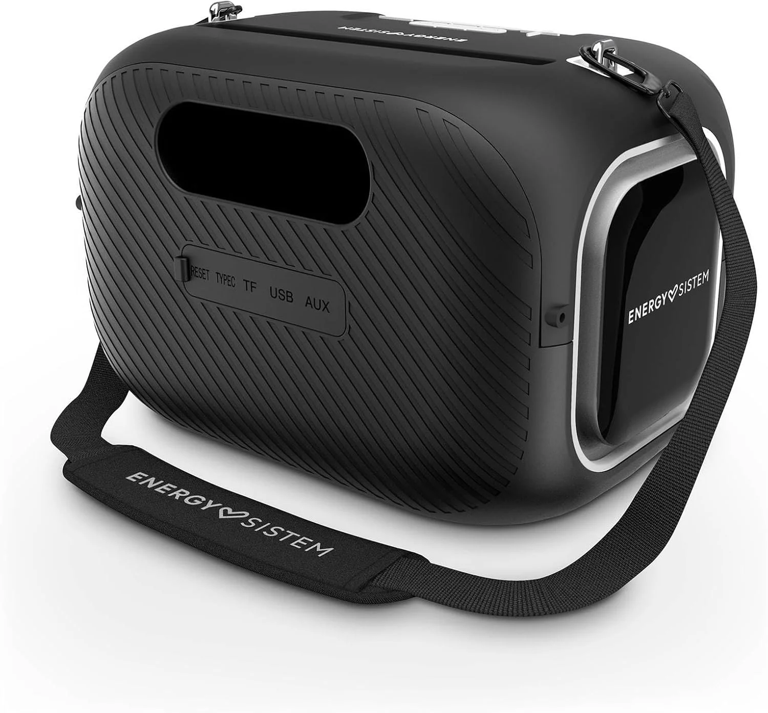 اسپیکر کارائوکه پارتی Energy Sistem Star با بلوتوث 5.4، پخش کننده MP3، چراغ های LED، استاندارد IPX4، دارای 2 میکروفون و 8 ساعت عمر باتری