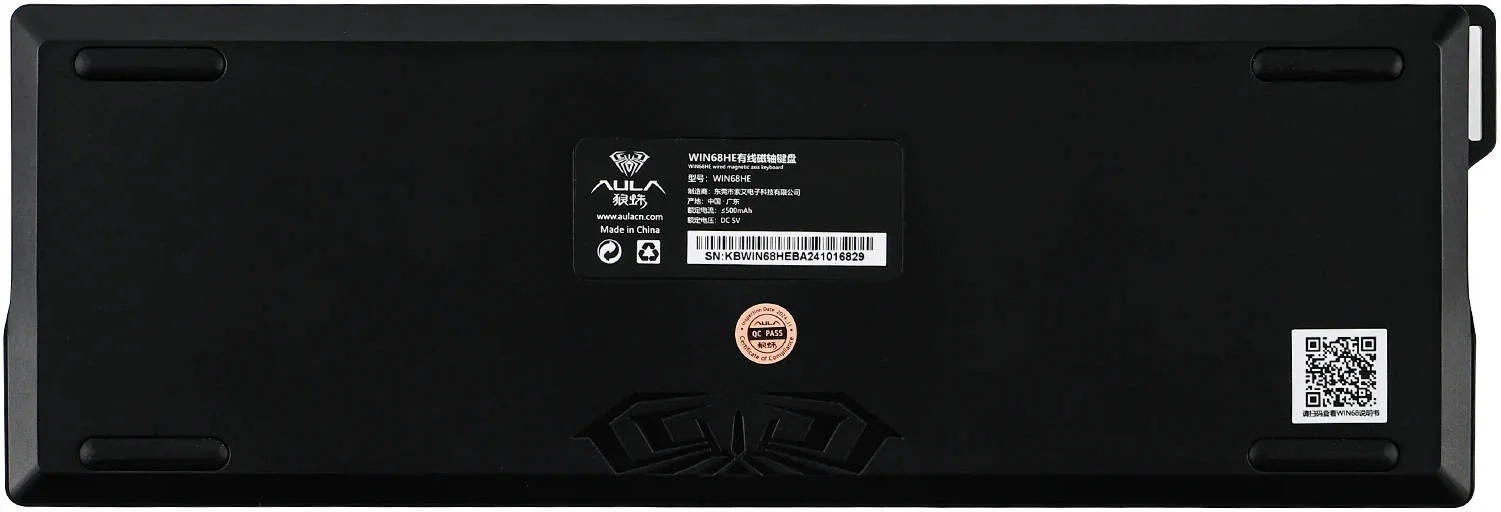 کیبورد گیمینگ سیم دار 65% AULA WIN68 HE با ساختار گسکت، سوییچ اثر هال، 68 کلید، سوییچ های مغناطیسی، نرخ نمونه برداری 8000 هرتز، نور پس زمینه RGB، مشکی | WIN68 HE کیبورد گیمینگ سیم دار 65% AULA WIN68 HE با ساختار گسکت، سوییچ اثر هال، 68 کلید، سوییچ های مغناطیسی، نرخ نمونه برداری 8000 هرتز، نور پس زمینه RGB، مشکی | WIN68 HE